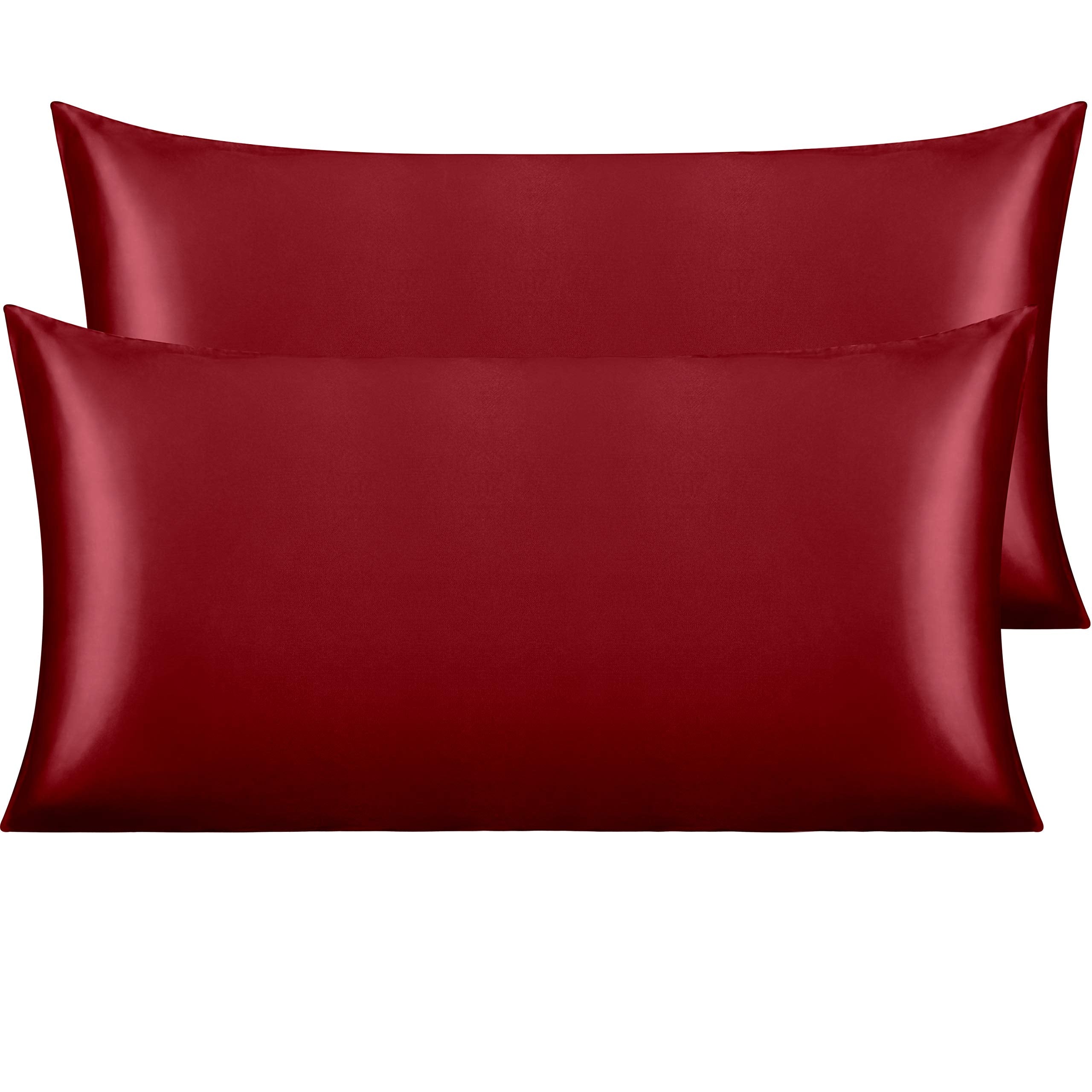 Ntbay 2 Pack Satin King Pillowcases For Hair And Skin, Luxurious And Silky Pillow Cases With Envelope Closure, 20X36 Inches, Win